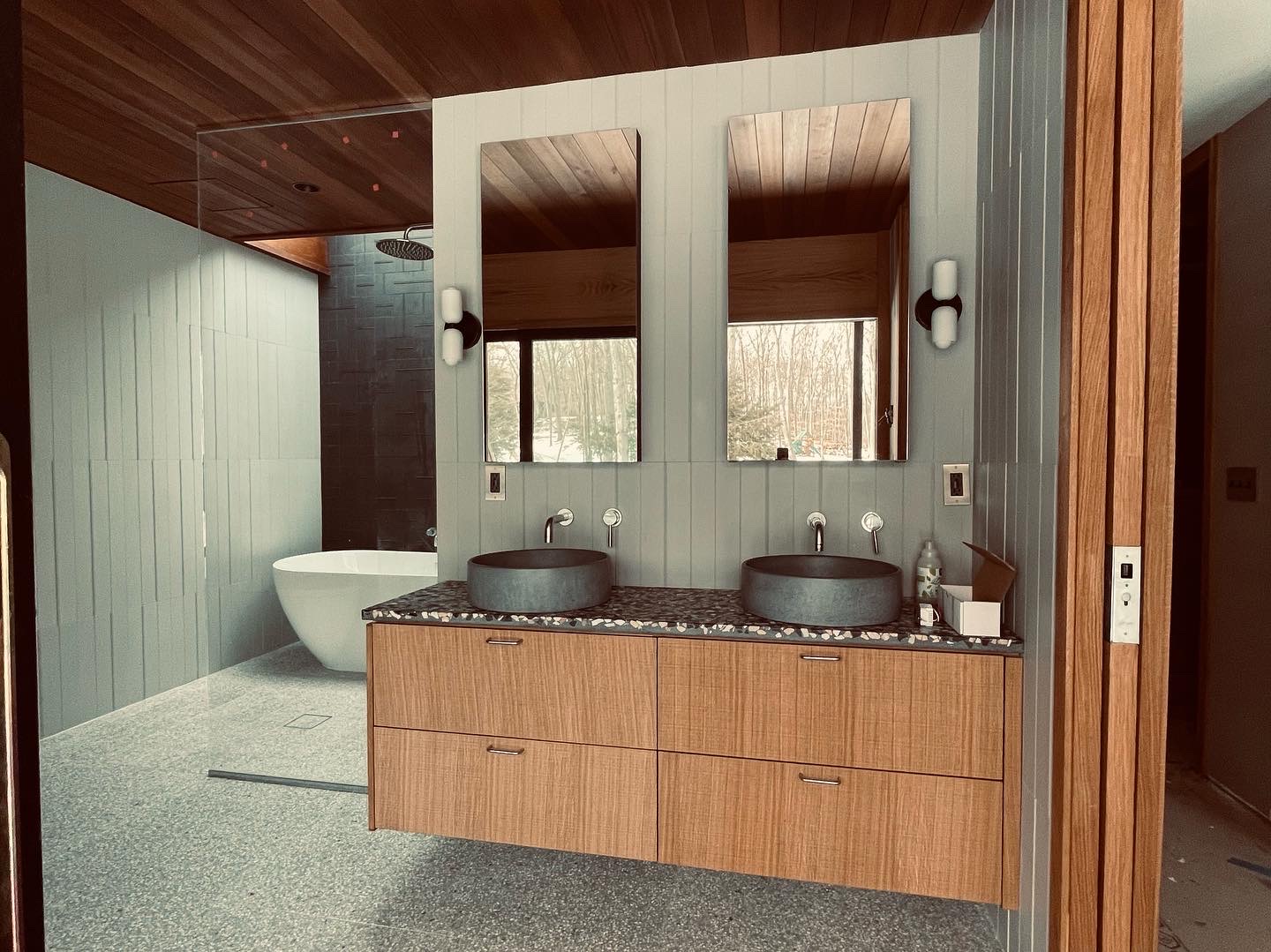 Custom tile installation by Precision Tile serving Westport CT